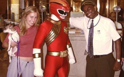 Red Power Ranger in NYC