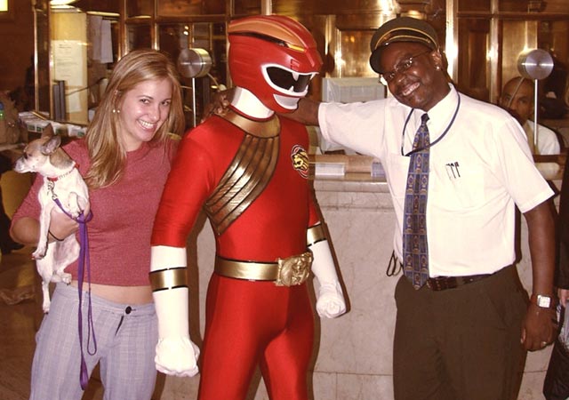 Red Power Ranger in NYC