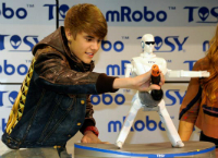 Justin Bieber and mRobo Ultra Bass Toy Robot