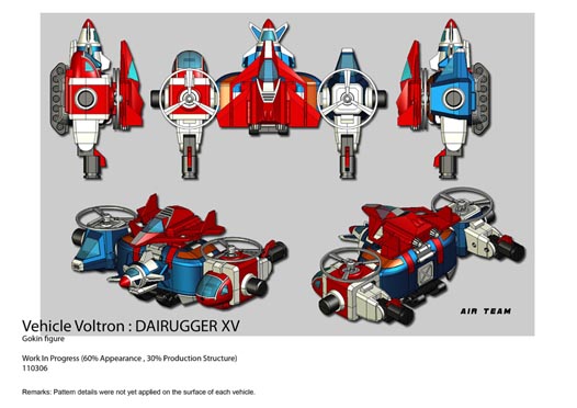 Diecast Vehicle Voltron- aka Dairugger XV