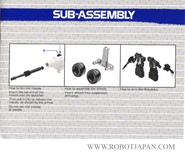 Robotech Robolinks Toy Insert Catalog 1985 - Image 5