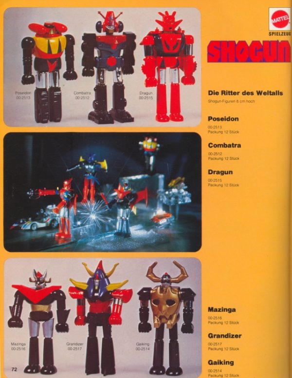 Mattel Catalog from Germany featuring Shogun Warriors 1978 - Image 2